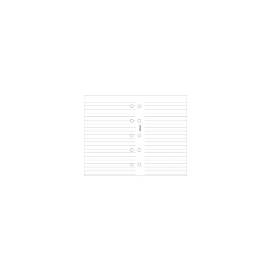 Filofax Organiser Refill Mini Notepaper Ruled White