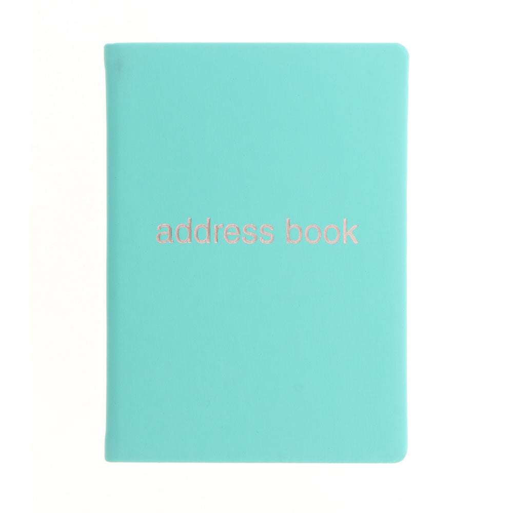 Letts Address Book Dazzle A6 Turquoise