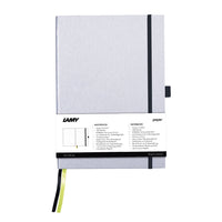 Lamy Notebook A5 Hard Cover Silver with Black Edge