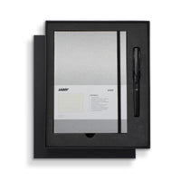 Lamy Notebook Fountain Pen Gift Set A5 Hard Cover Black
