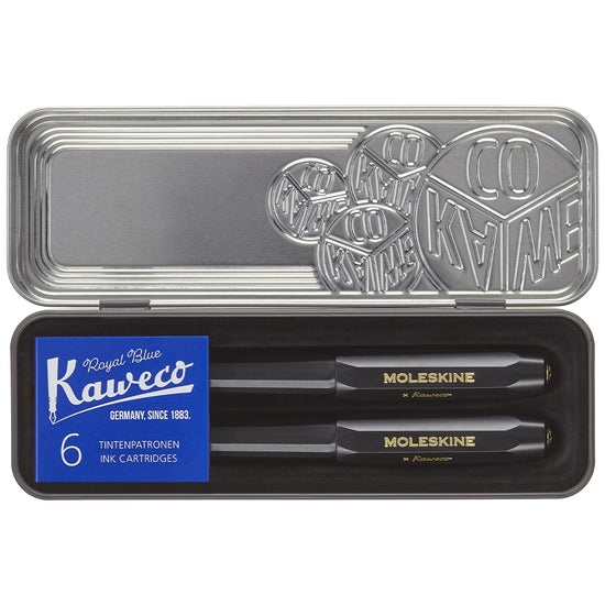 Moleskine Kaweco Ballpoint + Fountain Pen Set Black