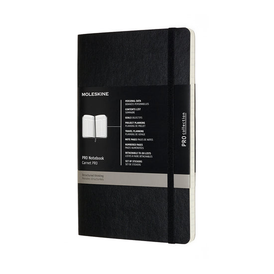Moleskine Pro Notebook Large Black Soft Cover