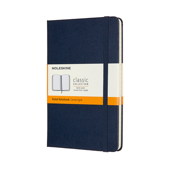 Moleskine Notebook Medium Sapphire Blue Hard Cover Ruled