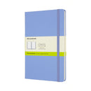 Moleskine Notebook Large Plain Hydrangea Blue Hard