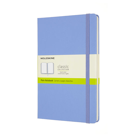 Moleskine Notebook Large Plain Hydrangea Blue Hard