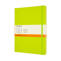 Moleskine Notebook XL Ruled Lemon Green Hard