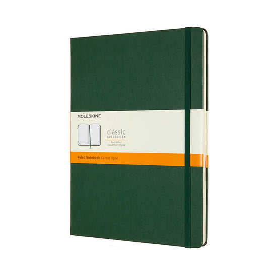 Moleskine Notebook XL Myrtle Green Hard Cover Ruled