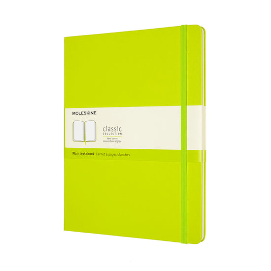 Moleskine Notebook XL Plain Lemon Green Hard