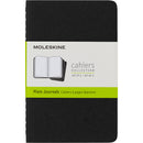 Moleskine Cahier Journals Pocket Black Plain Pack 3