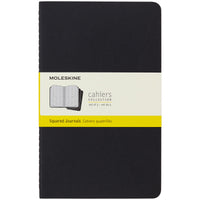 Moleskine Cahier Journals Large Black Square Pack 3