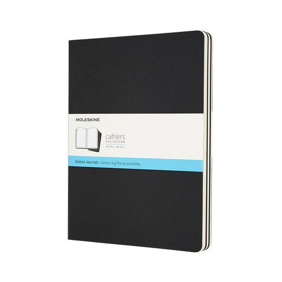 Moleskine Cahier Journal XL Dot Black Pack 3