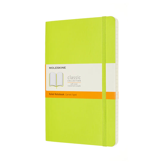 Moleskine Notebook Large Ruled Lemon Green Soft