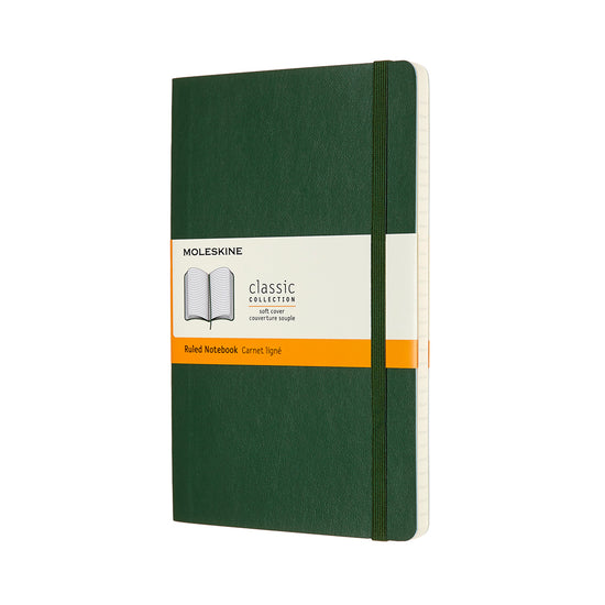 Moleskine Notebook Large Ruled Myrtle Green Soft