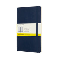 Moleskine Notebook Large Sapphire Blue Soft Cover Square