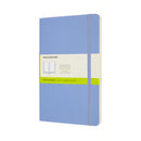 Moleskine Notebook Large Plain Hydrangea Blue Soft