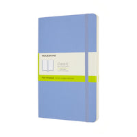 Moleskine Notebook Large Plain Hydrangea Blue Soft