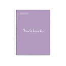 Miquelrius Notebook 5 Subject 120 Leaf A5 Ruled Emotions Lavender