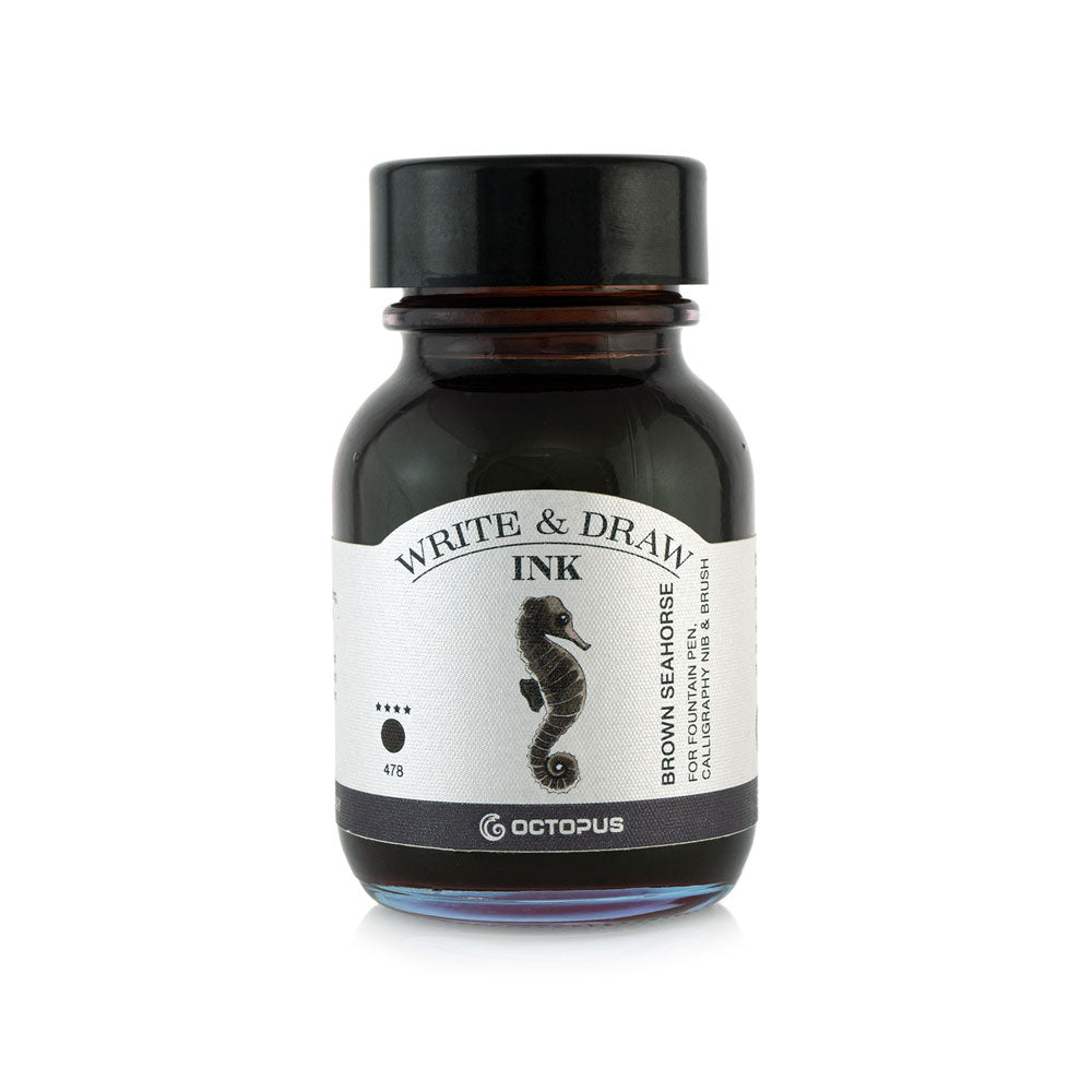 Octopus Fluids Write and Draw Ink 478 Brown Seahorse 50ml