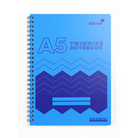 Silvine Twin Wire Polyprop Notebook A5 160 Pages Assorted Colours. Sold per 10s