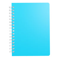 Silvine Twin Wire Polyprop Notebook A6 160 Pages Assorted Colours. Sold per 10s