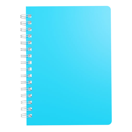 Silvine Twin Wire Polyprop Notebook A6 160 Pages Assorted Colours. Sold per 10s