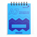 Silvine Twin Wire Polyprop Notebook A7 160 Pages Assorted Colours. Sold per 20s
