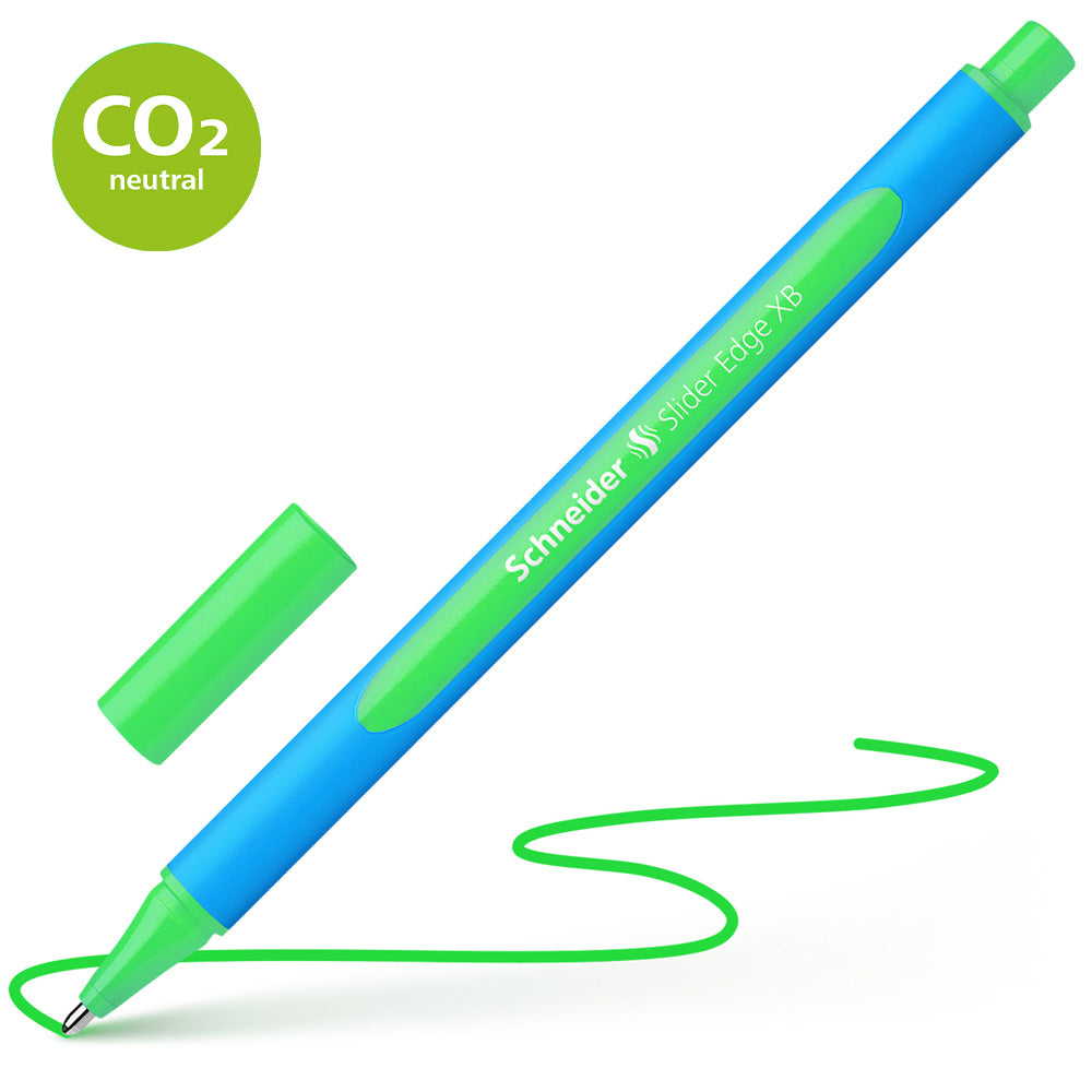 Schneider Ballpoint Pen Slider Edge Extra Broad Green