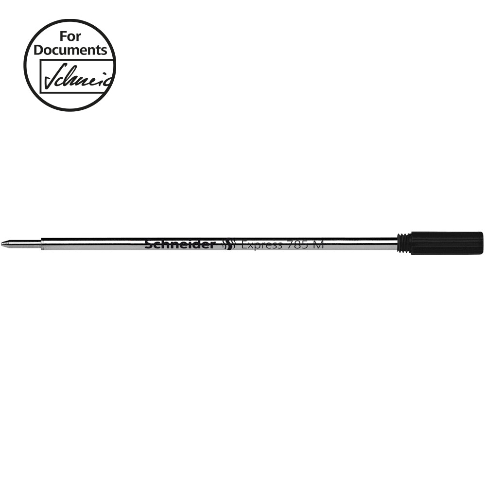 Schneider Pen Refill Ballpoint 785 Medium Black 1 piece (Fits Cross)
