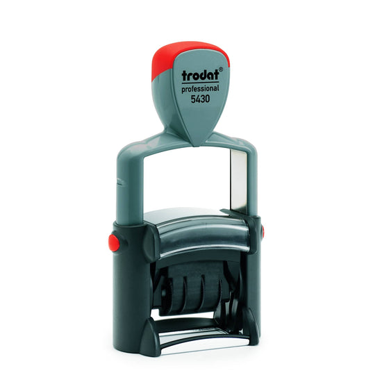 Trodat Professional 4.0 Text Dater 5430/L Rec/Pd/Fx